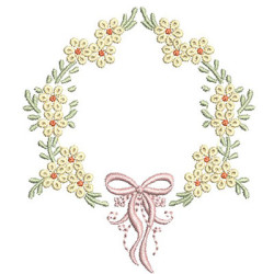 FLORAL FRAME WITH TIE 5