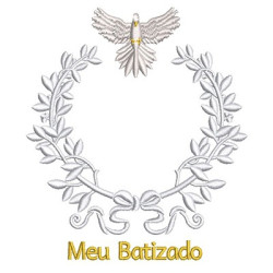 Matriz De Bordado Moldura Meu Batizado 5