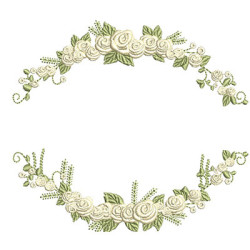 Diseño Para Bordado Marco De Las Rosas 1