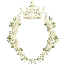 ROSES FRAME WITH CROWN 5 RELIGIOUS FRAMES