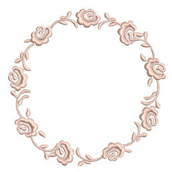 Embroidery Design Roses Frame 9