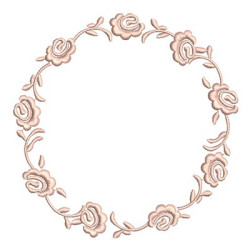 Embroidery Design Roses Frame 10