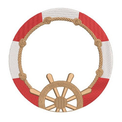 Embroidery Design Frame Sailor 1