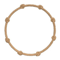 Embroidery Design Frame With Sailor Knot
