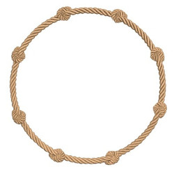 Embroidery Design Frame With Sailor Knot 2