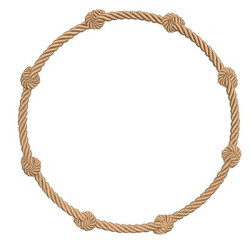 Embroidery Design Frame With Sailor Knot 3