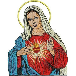 Matriz De Bordado Imaculado Coração De Maria