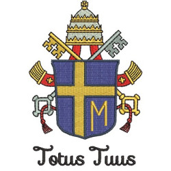 ESCUDO DO PAPA - TOTUS TUUS