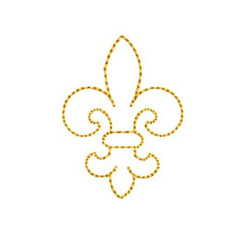 Matriz De Bordado Flor De Lis 7