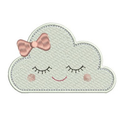 Diseño Para Bordado Nube Cute 8