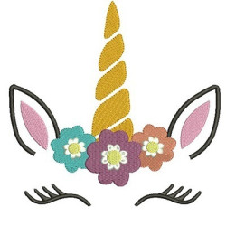 Diseño Para Bordado Unicorno 21