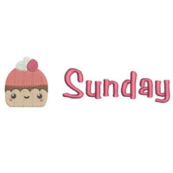 Matriz De Bordado Domingo Sunday