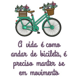 A VIDA É COMO ANDAR DE BICICLETA