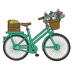 Embroidery Design Bicycle 1