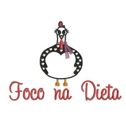 Diseño Para Bordado Foco En La Dieta Pt