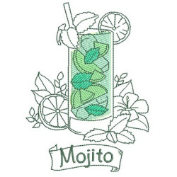 Diseño Para Bordado Mojito