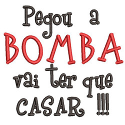 Diseño Para Bordado Consiguió  La Bomba Tiene Casarse 1