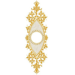 Diseño Para Bordado Marco Provenzal 35 Cm Vertical 2